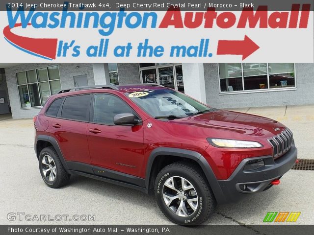 2014 Jeep Cherokee Trailhawk 4x4 in Deep Cherry Red Crystal Pearl