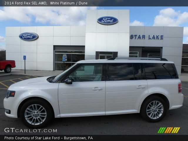 2014 Ford Flex SEL AWD in White Platinum