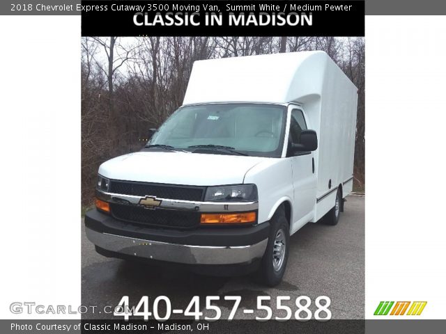 2018 Chevrolet Express Cutaway 3500 Moving Van in Summit White