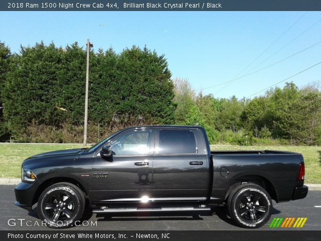 2018 Ram 1500 Night Crew Cab 4x4 in Brilliant Black Crystal Pearl