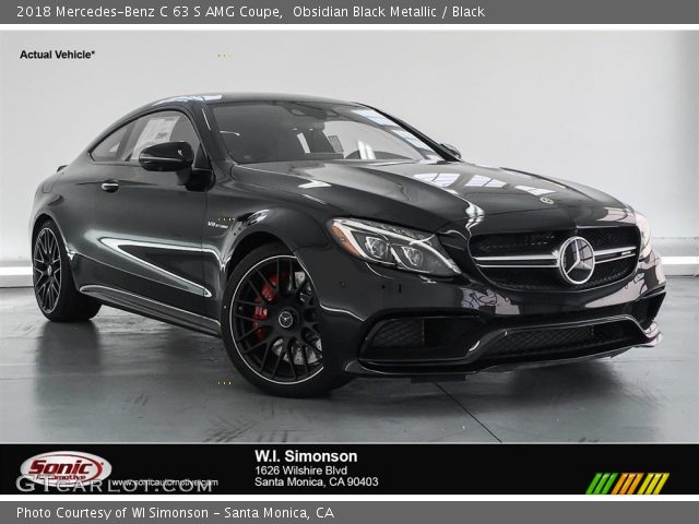 2018 Mercedes-Benz C 63 S AMG Coupe in Obsidian Black Metallic