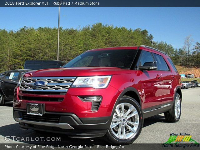 2018 Ford Explorer XLT in Ruby Red