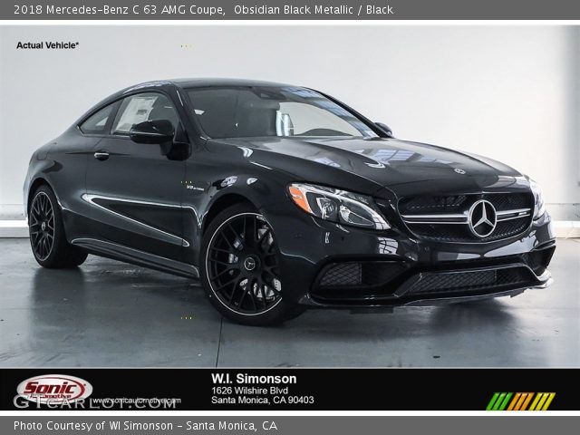 2018 Mercedes-Benz C 63 AMG Coupe in Obsidian Black Metallic