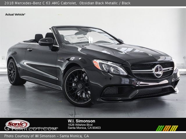 2018 Mercedes-Benz C 63 AMG Cabriolet in Obsidian Black Metallic