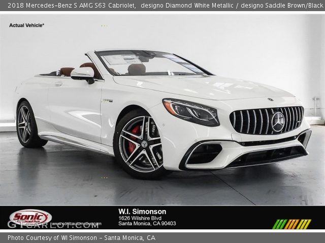 2018 Mercedes-Benz S AMG S63 Cabriolet in designo Diamond White Metallic