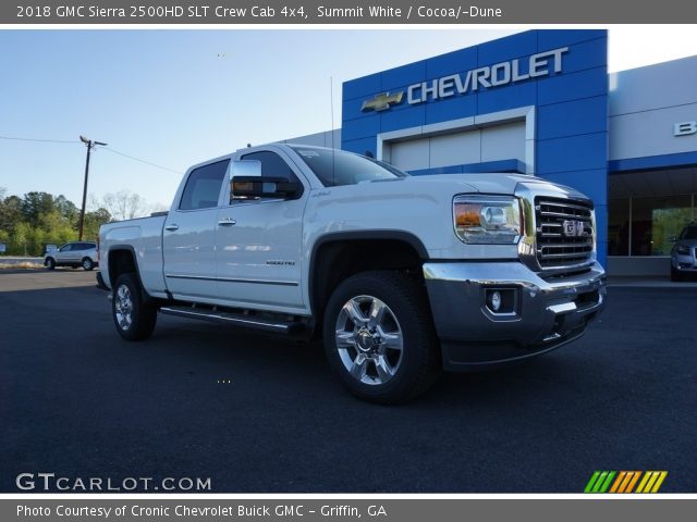 2018 GMC Sierra 2500HD SLT Crew Cab 4x4 in Summit White