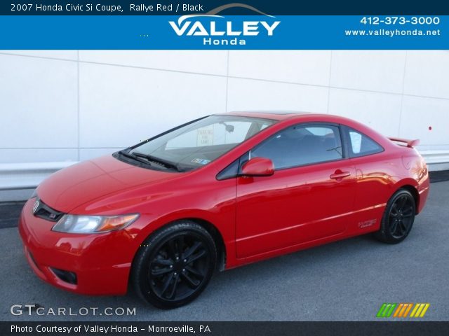 2007 Honda Civic Si Coupe in Rallye Red