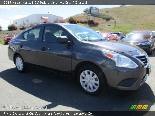 2015 Nissan Versa 1.6 S Sedan in Amethyst Gray