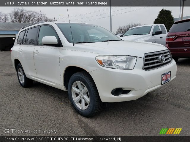 2010 Toyota Highlander  in Blizzard White Pearl