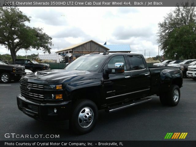 2018 Chevrolet Silverado 3500HD LTZ Crew Cab Dual Rear Wheel 4x4 in Black