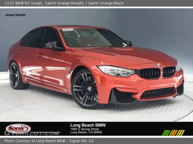 2015 BMW M3 Sedan in Sakhir Orange Metallic