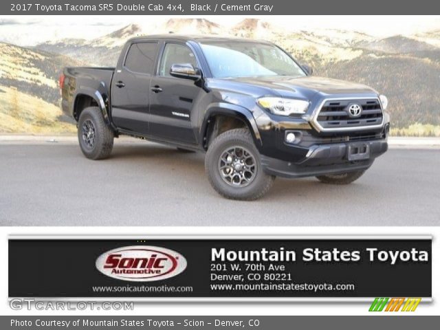 2017 Toyota Tacoma SR5 Double Cab 4x4 in Black