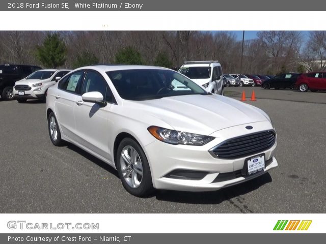 2018 Ford Fusion SE in White Platinum