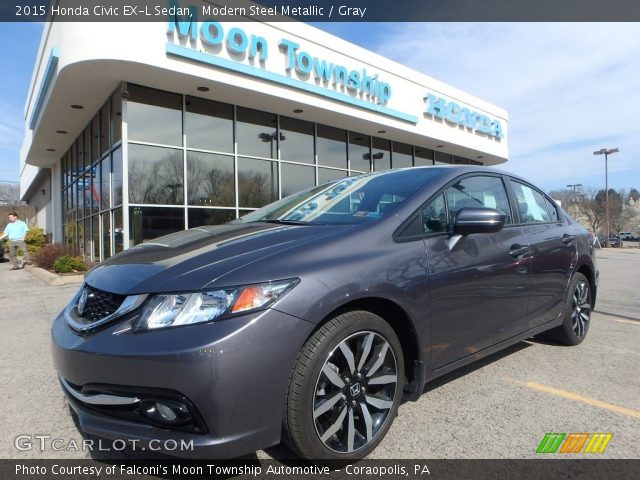 2015 Honda Civic EX-L Sedan in Modern Steel Metallic