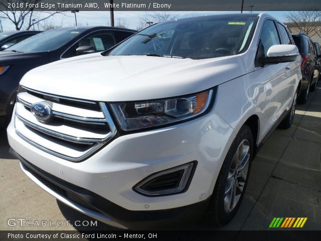 2018 Ford Edge Titanium AWD in White Platinum