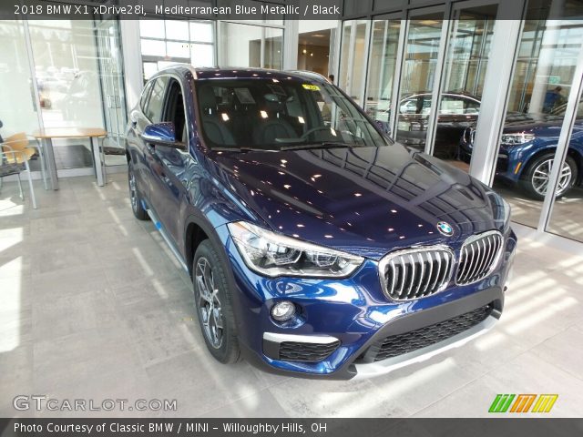 2018 BMW X1 xDrive28i in Mediterranean Blue Metallic