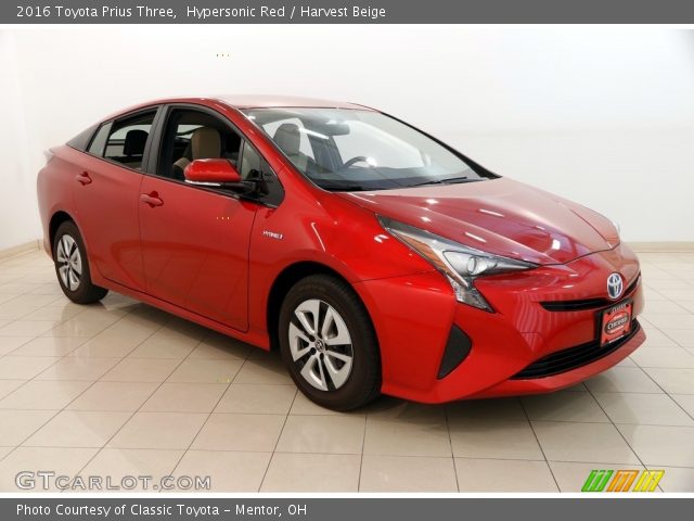 2016 Toyota Prius Three in Hypersonic Red