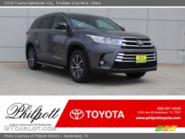 2018 Toyota Highlander XLE in Predawn Gray Mica