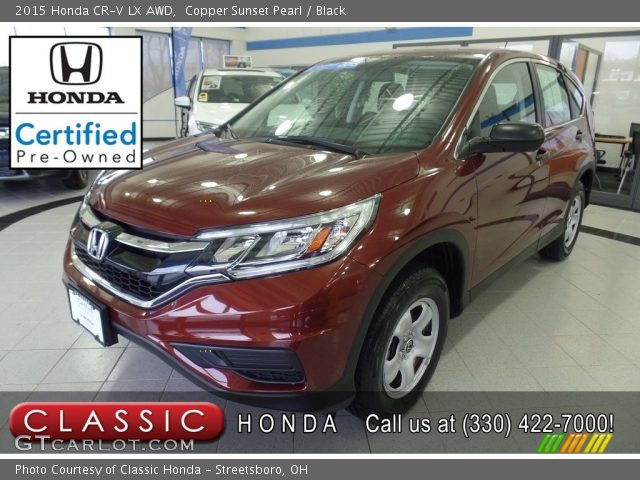 2015 Honda CR-V LX AWD in Copper Sunset Pearl