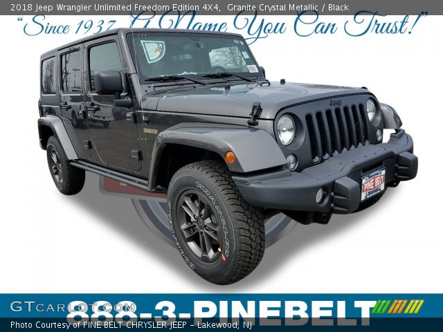2018 Jeep Wrangler Unlimited Freedom Edition 4X4 in Granite Crystal Metallic