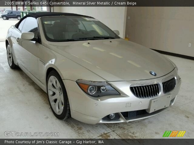 2005 BMW 6 Series 645i Convertible in Mineral Silver Metallic
