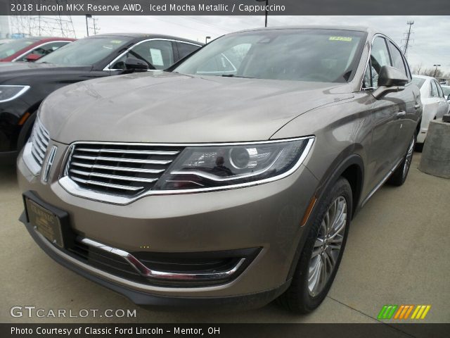 2018 Lincoln MKX Reserve AWD in Iced Mocha Metallic