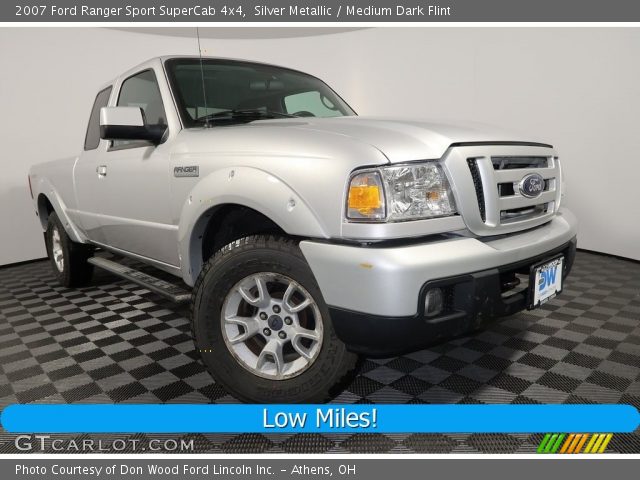 2007 Ford Ranger Sport SuperCab 4x4 in Silver Metallic