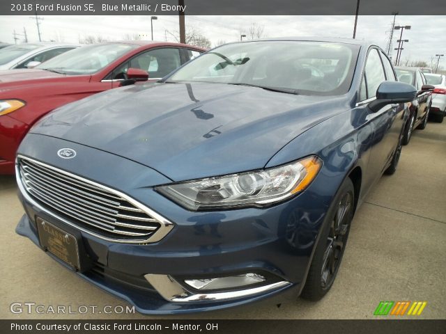 2018 Ford Fusion SE in Blue Metallic