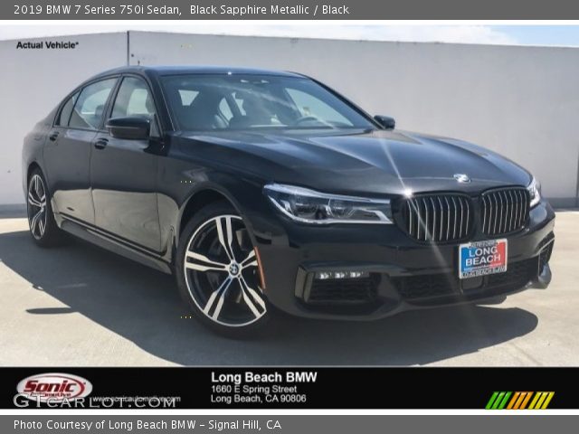 2019 BMW 7 Series 750i Sedan in Black Sapphire Metallic