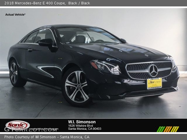 2018 Mercedes-Benz E 400 Coupe in Black
