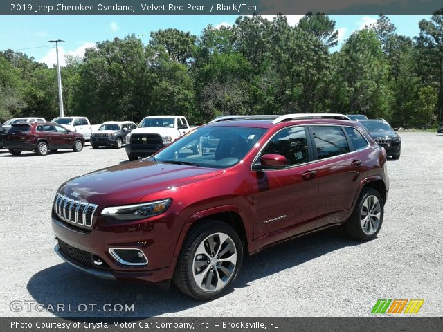 2019 Jeep Cherokee Overland in Velvet Red Pearl