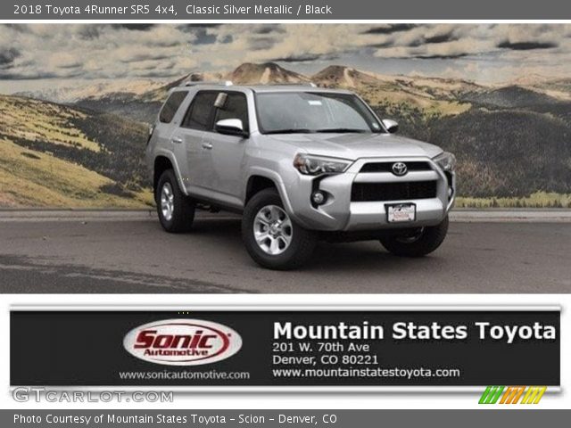 2018 Toyota 4Runner SR5 4x4 in Classic Silver Metallic