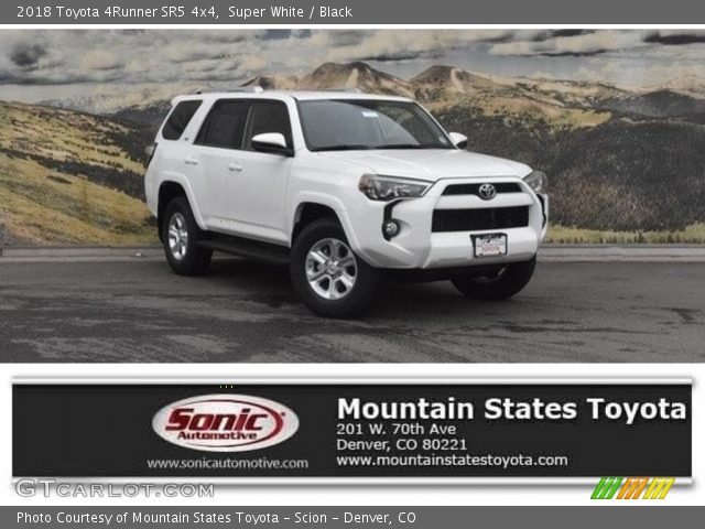 2018 Toyota 4Runner SR5 4x4 in Super White