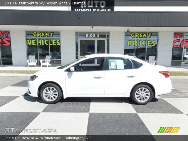 2018 Nissan Sentra SV in Aspen White