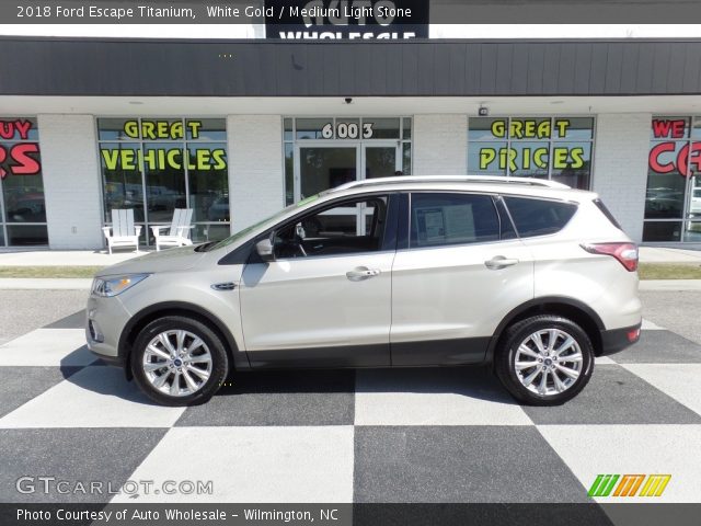 2018 Ford Escape Titanium in White Gold