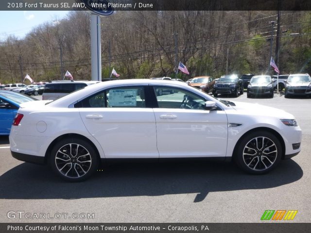 2018 Ford Taurus SEL AWD in White Platinum