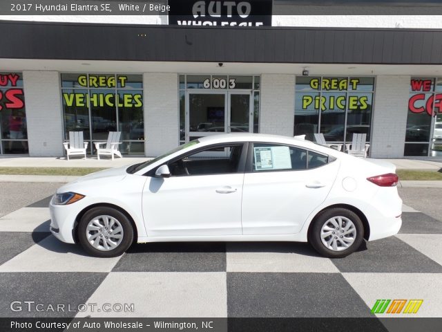 2017 Hyundai Elantra SE in White