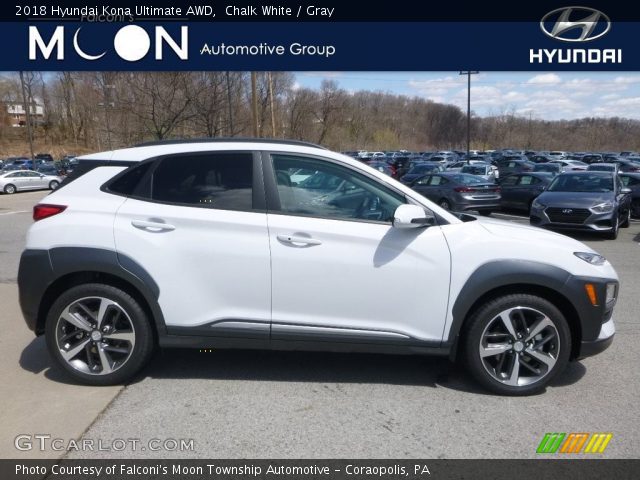 2018 Hyundai Kona Ultimate AWD in Chalk White