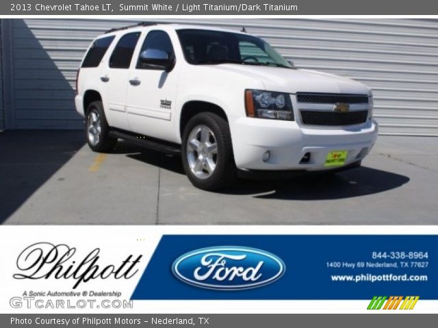 2013 Chevrolet Tahoe LT in Summit White