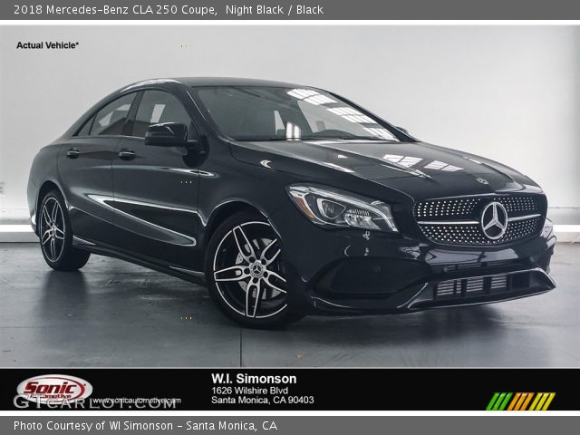 2018 Mercedes-Benz CLA 250 Coupe in Night Black