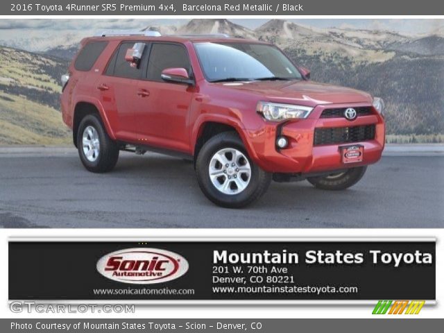2016 Toyota 4Runner SR5 Premium 4x4 in Barcelona Red Metallic