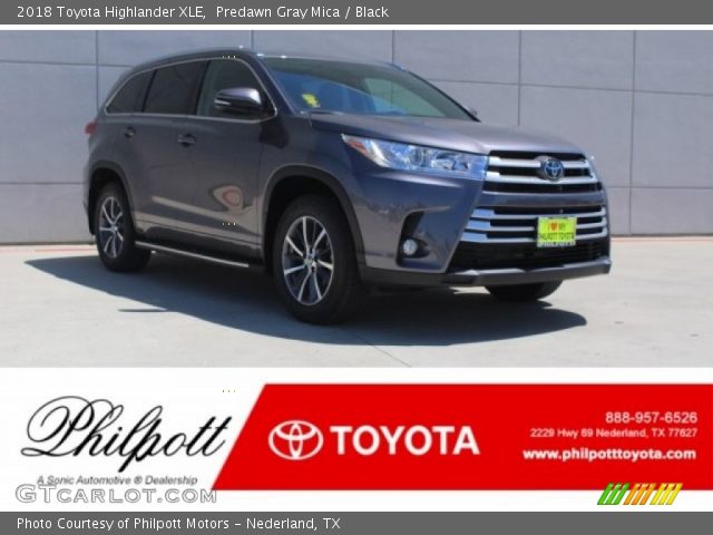 2018 Toyota Highlander XLE in Predawn Gray Mica