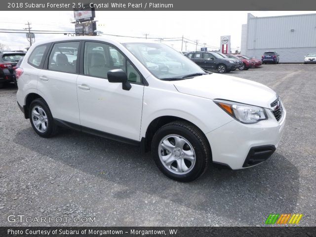 2018 Subaru Forester 2.5i in Crystal White Pearl