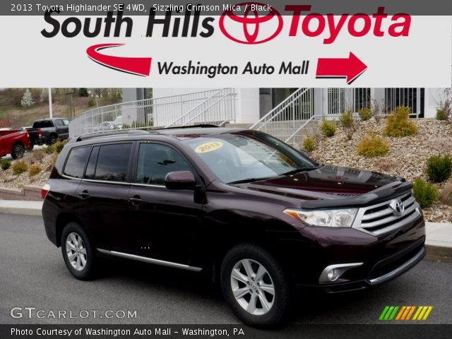 2013 Toyota Highlander SE 4WD in Sizzling Crimson Mica