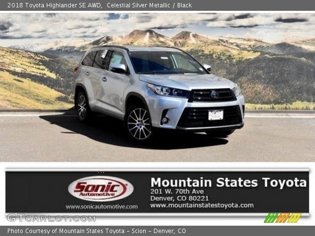 2018 Toyota Highlander SE AWD in Celestial Silver Metallic