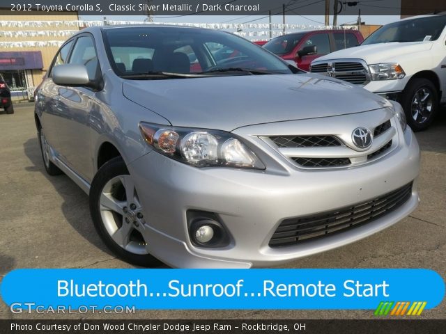 2012 Toyota Corolla S in Classic Silver Metallic