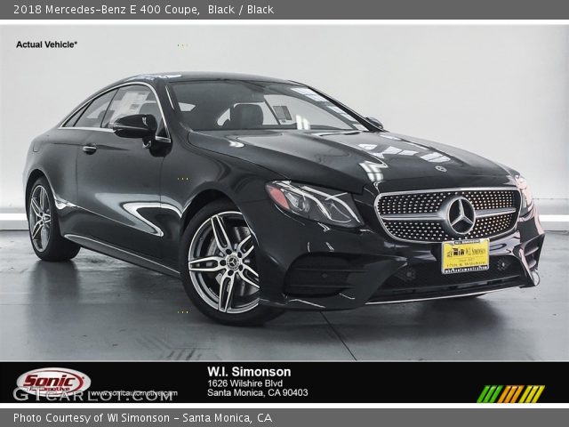 2018 Mercedes-Benz E 400 Coupe in Black