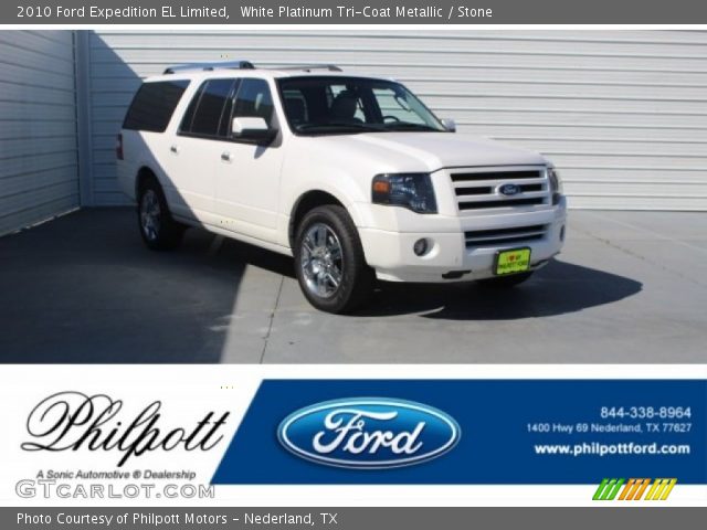 2010 Ford Expedition EL Limited in White Platinum Tri-Coat Metallic