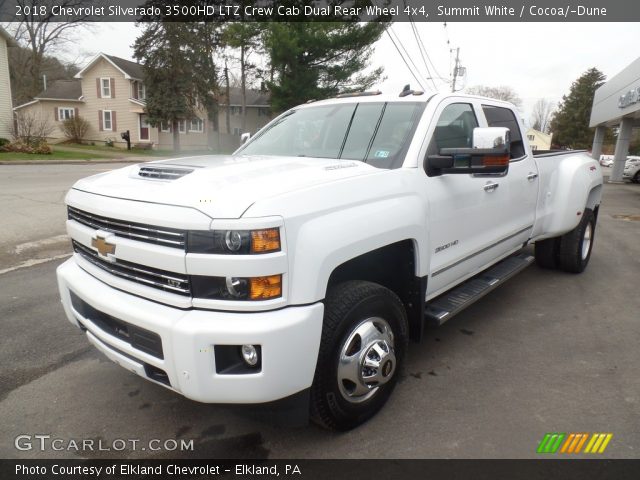 2018 Chevrolet Silverado 3500HD LTZ Crew Cab Dual Rear Wheel 4x4 in Summit White