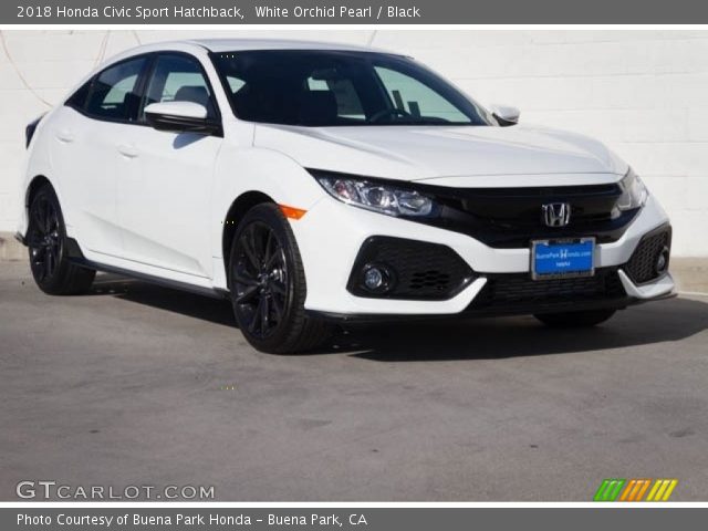 2018 Honda Civic Sport Hatchback in White Orchid Pearl